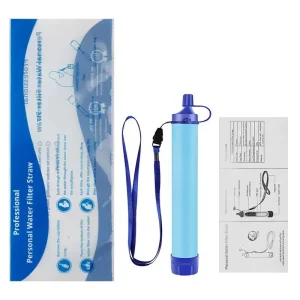 1pcs Outdoor Water Filter, Personal Straw Water Filtration System