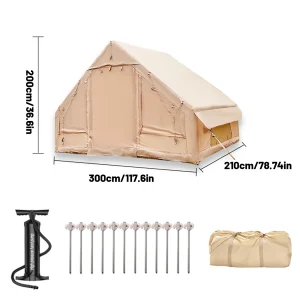 PAKICETUS Inflatable water-resistant camping tent