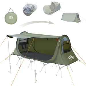 Night Cat Pop-up Camping Tent: 1 Person Tent